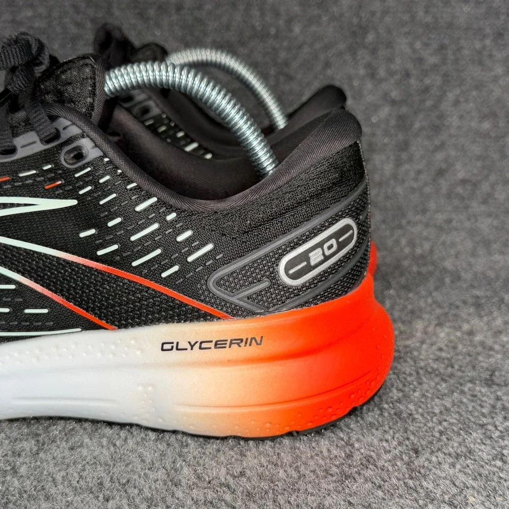 Brooks Glycerin 20 Running Shoes Women's 10.5‎ Black Opal Orange Athletic Run